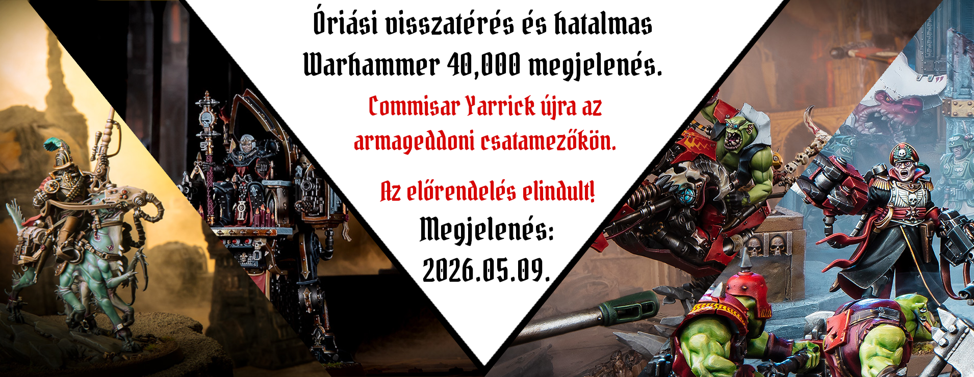Armageddon Commisar Yorrick Speedwaaagh! előrendelés Games Workshop