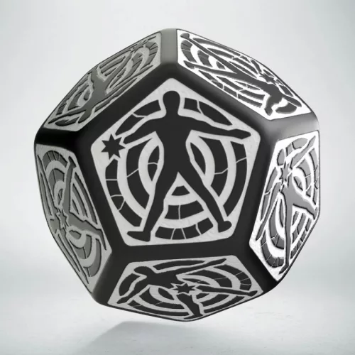D12 Hit Location Black & white die