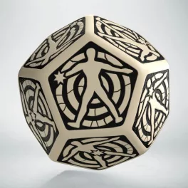 D12 Hit Location Beige & black die