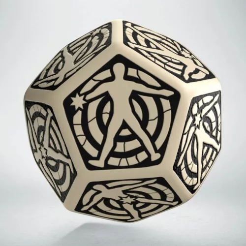 D12 Hit Location Beige & black die