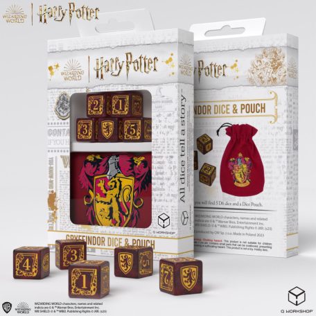 Harry Potter: Gryffindor Dice & Pouch
