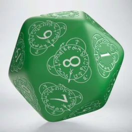 D20 Level Counter Green & white Die (1)