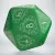 D20 Level Counter Green & white Die (1)