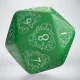 D20 Level Counter Green & white Die (1)