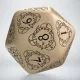 D20 Level Counter Beige & black Die (1)
