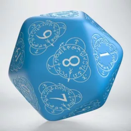 D20 Level Counter Blue & white Die (1)