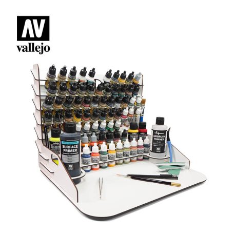 Paint display and work station (40x30cm) with vertical storage