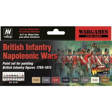 70163 Model Color - British Infantry Napoleonic Wars Paint set