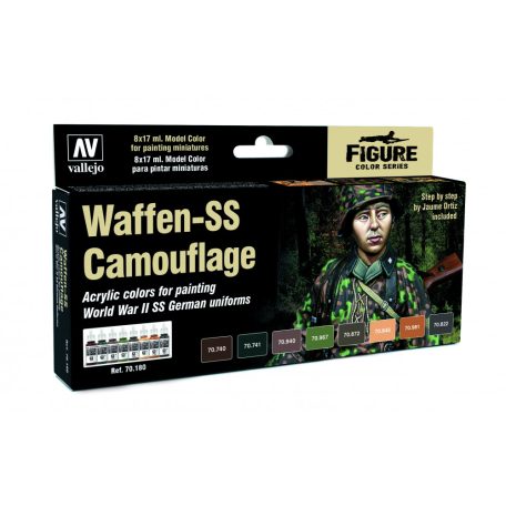70180 Model Color - Waffen SS Camouflage by Jaume Ortiz Paint set