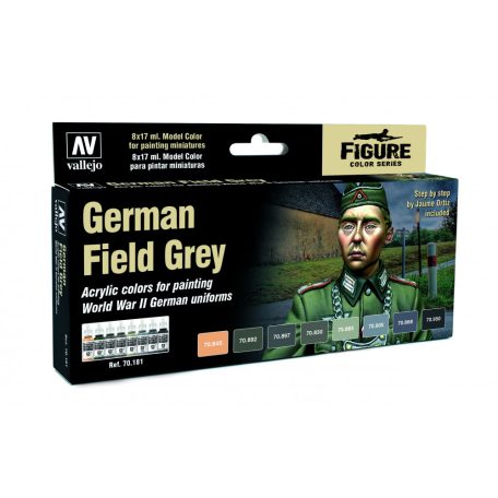70181 Model Color - German Field Grey Uniform by Jaume Ortiz Paint set