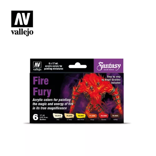 Model Color - Fire Fury Paint Set