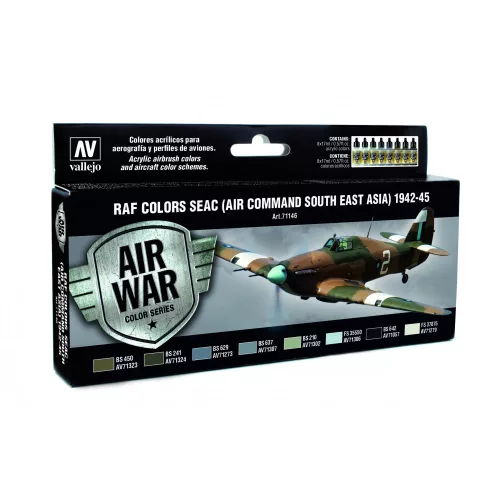 71146 Model Air - Seac (Air Command South East Asia) 1942-45 Paint set
