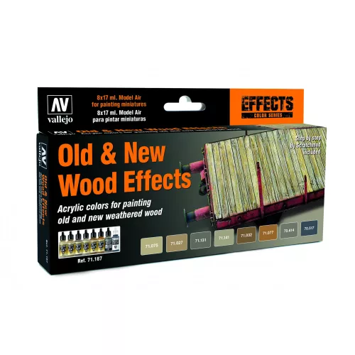 71187 Model Air - Old And New Wood Effects by Scratchmod Paint set