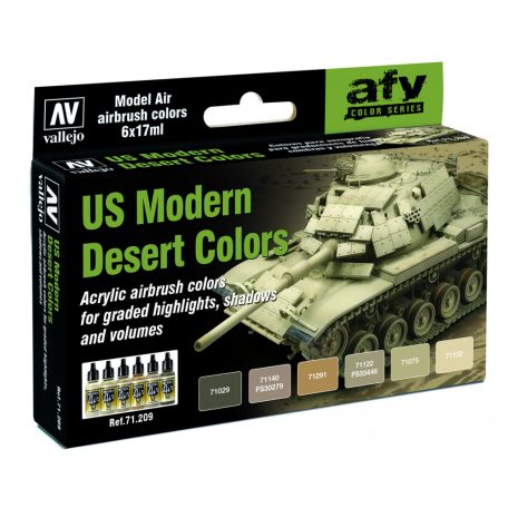 71209 Model Air - US Modern Desert Colors Paint set