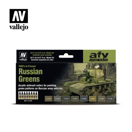 71613 Model Air - Russian Greens (1928's to Present) Paint set