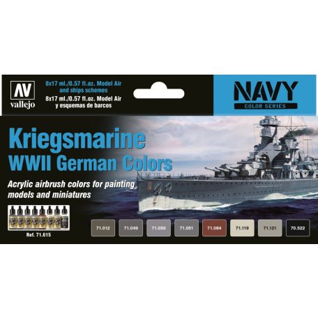 71615 Model Air - Kriegsmarine WWII German Colors Paint set