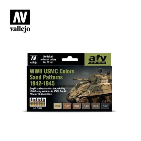 71624 Model Air - WWII USMC Colors Sand Patterns 1942-1945 Paint set