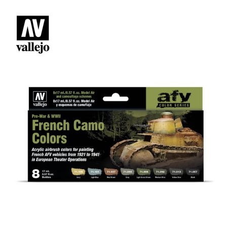 Model Air - French Camo Colors Pre-War & WWII Paint Set