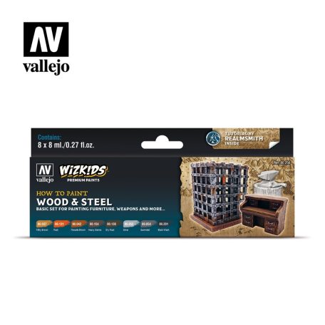 80256 Wizkids - Wood & Steel Paint set