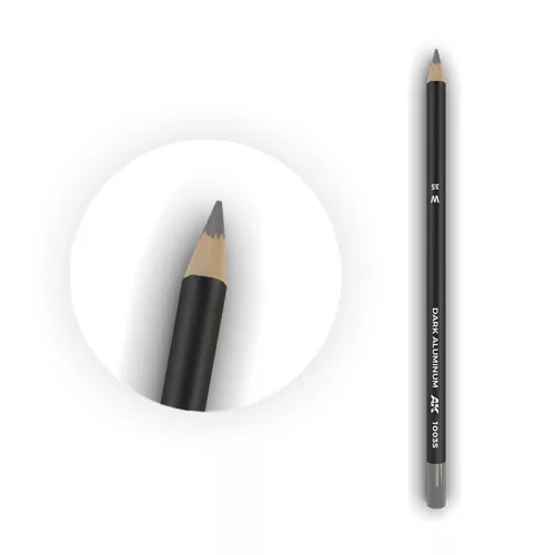 Weathering pencils - Watercolor Pencil Dark Aluminum Nickel 