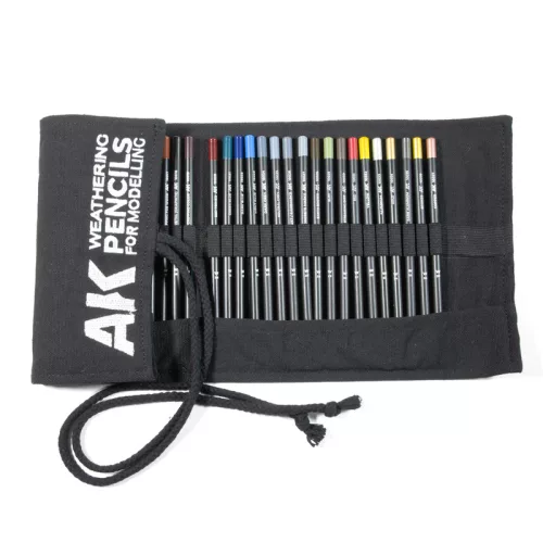 Weathering Pencils - Weathering Pencils Full Range Cloth Case (37 Waterpencil Colors)