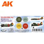 Aircraft Sets - Spanish Civil War. Republican Aircraft Colors SET