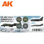 Aircraft Sets - US Air Force European I Camo Colors 1980s SET 3G