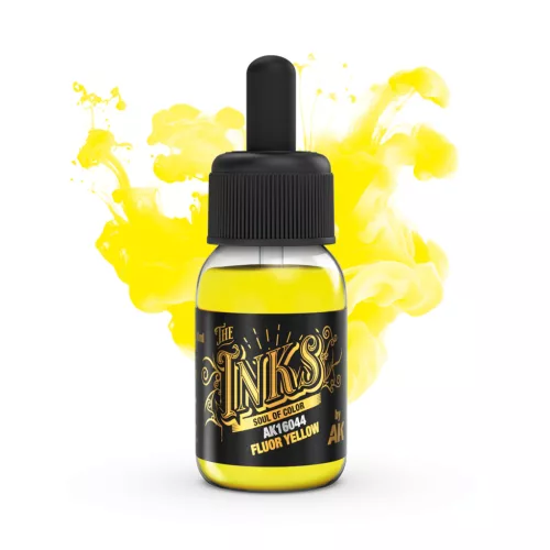 Fluor Yellow – akril modellfesték (ink)