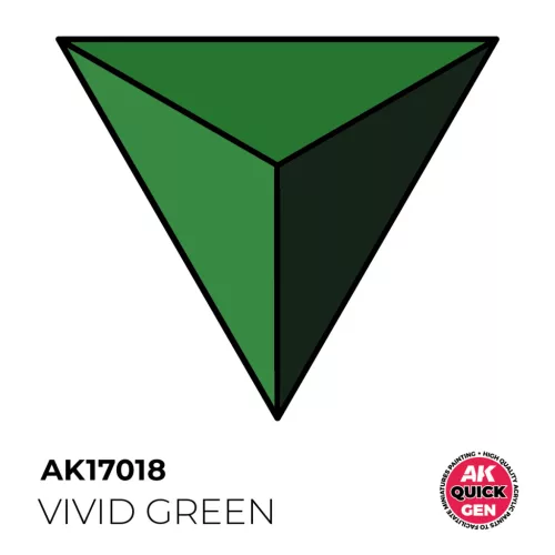 VIVID GREEN  AKRILFESTÉK 18 ml – gyorsfestés egy lépésben