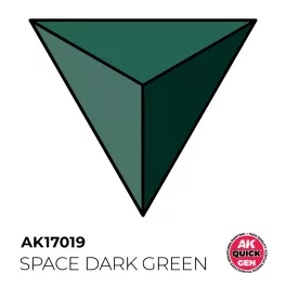 SPACE DARK GREEN  AKRILFESTÉK 18 ml – gyorsfestés egy lépésben