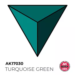 TURQUOISE GREEN  AKRILFESTÉK 18 ml – gyorsfestés egy lépésben