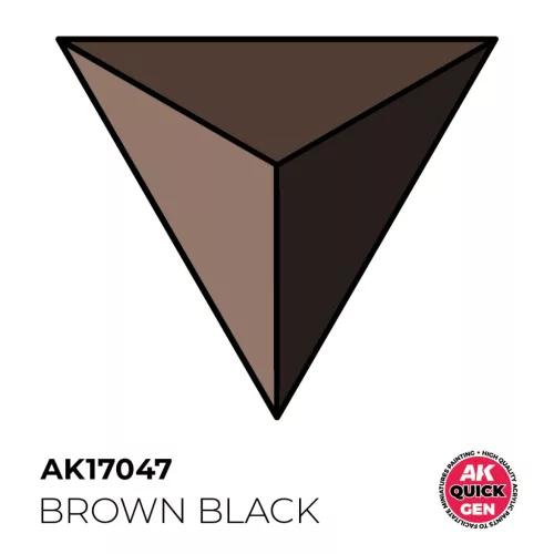 BROWN BLACK  AKRILFESTÉK 18 ml – gyorsfestés egy lépésben