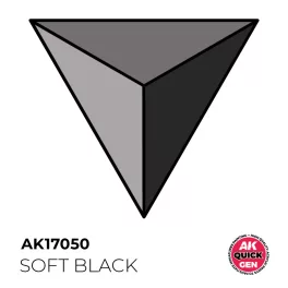 SOFT BLACK  AKRILFESTÉK 18 ml – gyorsfestés egy lépésben