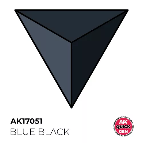 BLUE BLACK  AKRILFESTÉK 18 ml – gyorsfestés egy lépésben