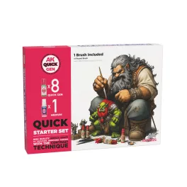 QUICK STARTER SET (8 QUICK GEN + 1 MEDIUM + 1 FREE BRUSH)