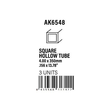 Square hollow tube 4.00