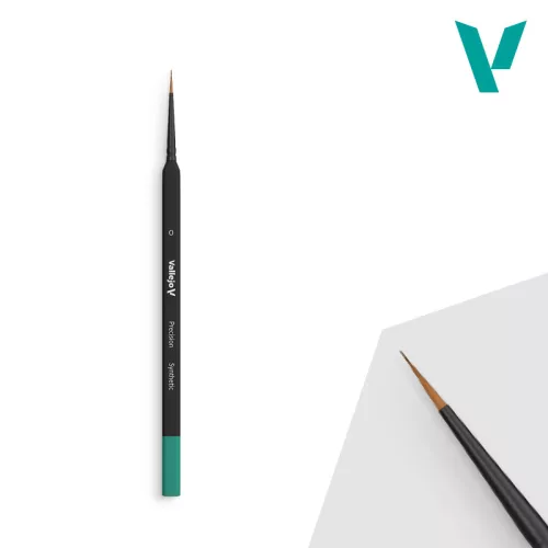 Precision - Round Synthetic Brush, Triangular Handle No. 0