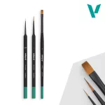 Starter Set (Round No.1 & 3/0 Triangular Handle, Flat No.4, synthetics)