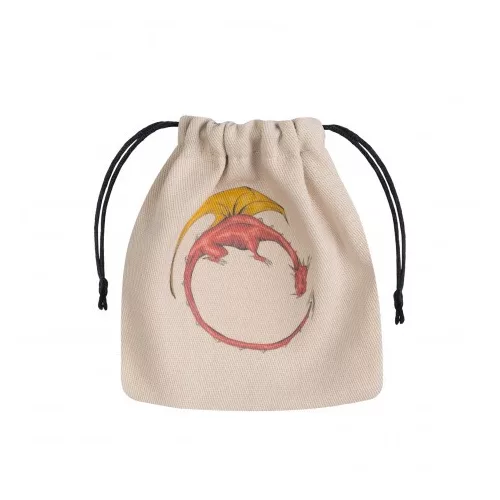 Dragon Beige & multicolor Dice Bag