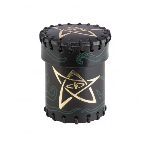Call of Cthulhu Black & green-golden Leather Dice Cup