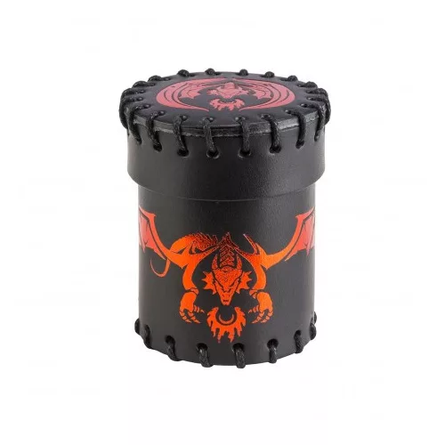 Flying Dragon Black & red Leather Dice Cup