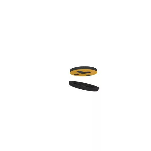 Magnetic foil stickers for magnetizing 40mm bases with hollow bottoms and slots for pins (5)