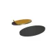 Self-adhesive magnetic foil stickers for magnetizing oval 75mmx42mm bases with hollow bottoms (5)