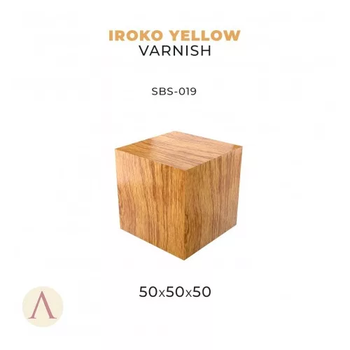 IROKO YELLOW VARNISH-50X50X50  