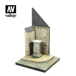   SC004 Vallejo Scenics - Street Corner with Waterpump Normandy