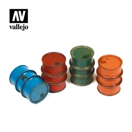 SC203 Vallejo Scenics - Civilian Fuel Drums
