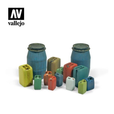 SC211 Vallejo Scenics - Assorted Modern Plastic Drums #2
