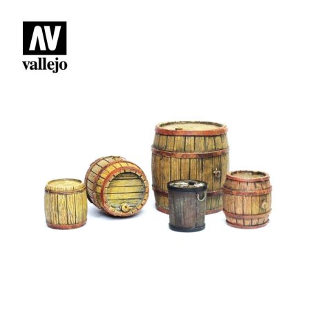 SC225 Vallejo Scenics - Wooden Barrels