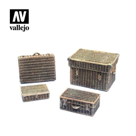SC227 Vallejo Scenics - Wicker Suitcases