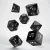 Classic RPG Black & white Dice Set (7)